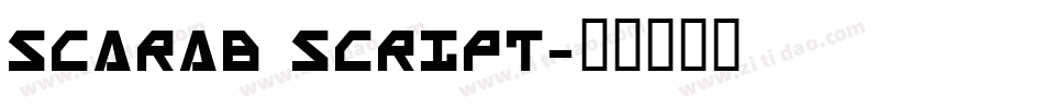 Scarab Script字体转换